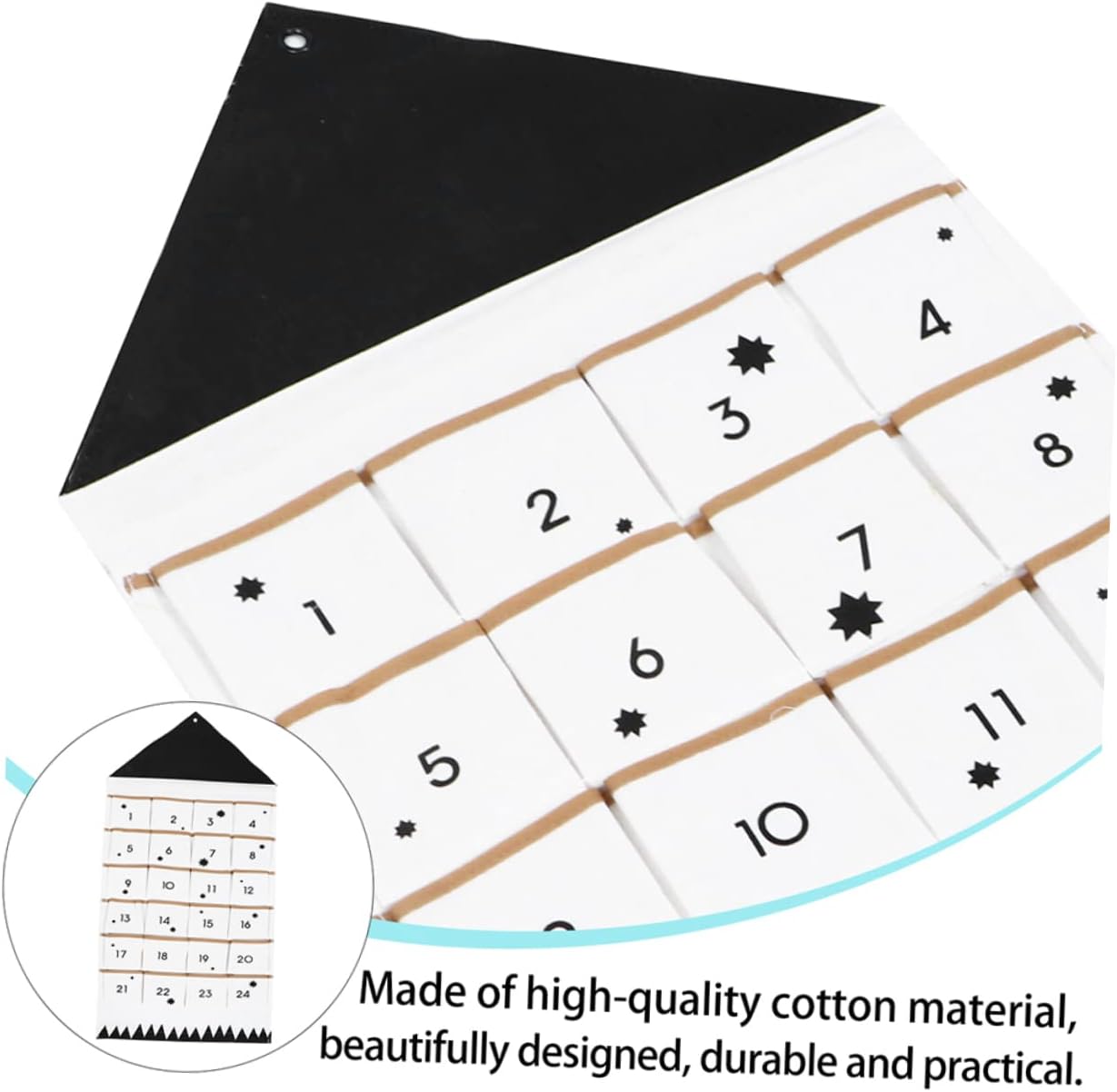 2pcs Wall-mounted Multi-pocket Storage Organizer for Christmas Decorations Material Advent Calendar Hanging Bag for Home Sundries and Ornament Storage