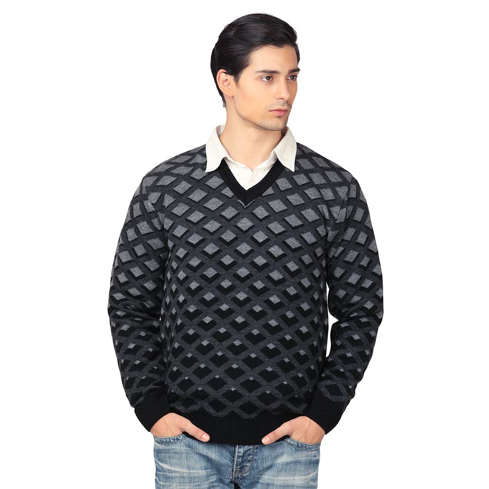 aarbee Men's Blended V-Neck Sweater-picture-43