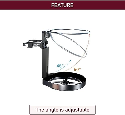 Miniatura 3 de ZKFAR 1 soporte para tazas de automóvil, 4.6 x 3.5 x 3.1 pulgadas, soporte de botella plegable ajustable con resortes, soporte universal