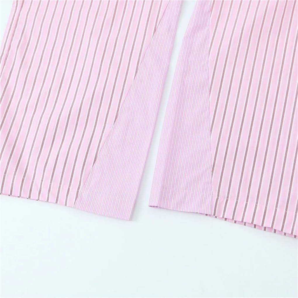 Women's Bow Tie Striped Straight Pants