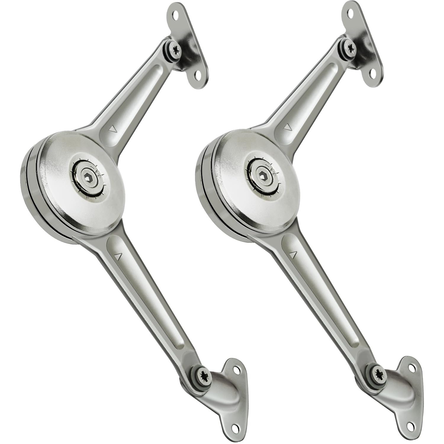 DOUPER Lid Stay Tension Adjustable Lid Support Hinge for Top-Upward Opening Kitchen Cabinets Maximum Bearing Capacity 40lbs/2pcs