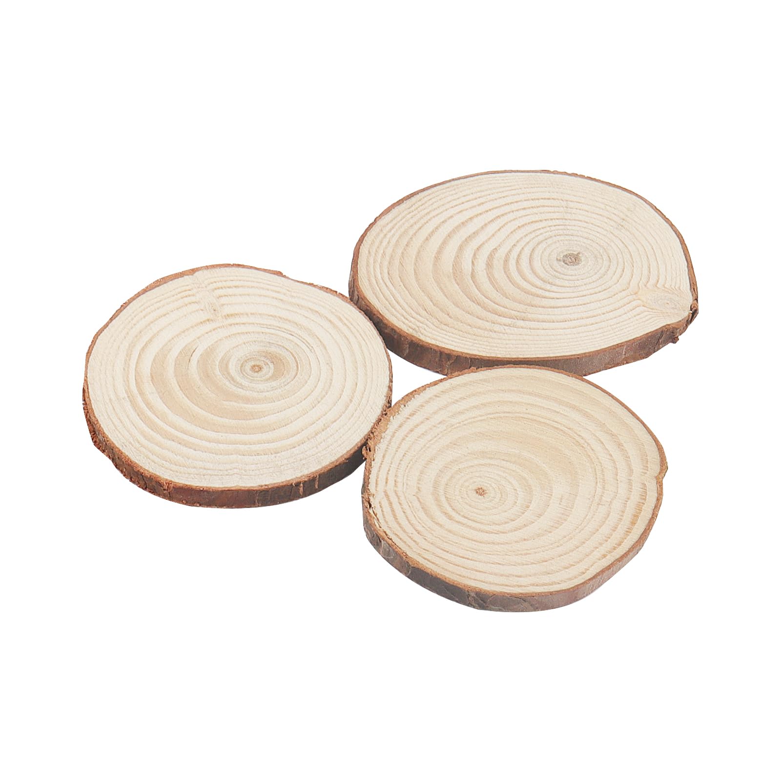 Dischi Di Legno, 50 Pezzi Tondi in Legno non Finito, 10x10cm, Dischi rotondi in legno grezzo, Rotondi Per La Decorazione Sottobicchieri Artigianato Pittura Fai Da Te, Artigianato
