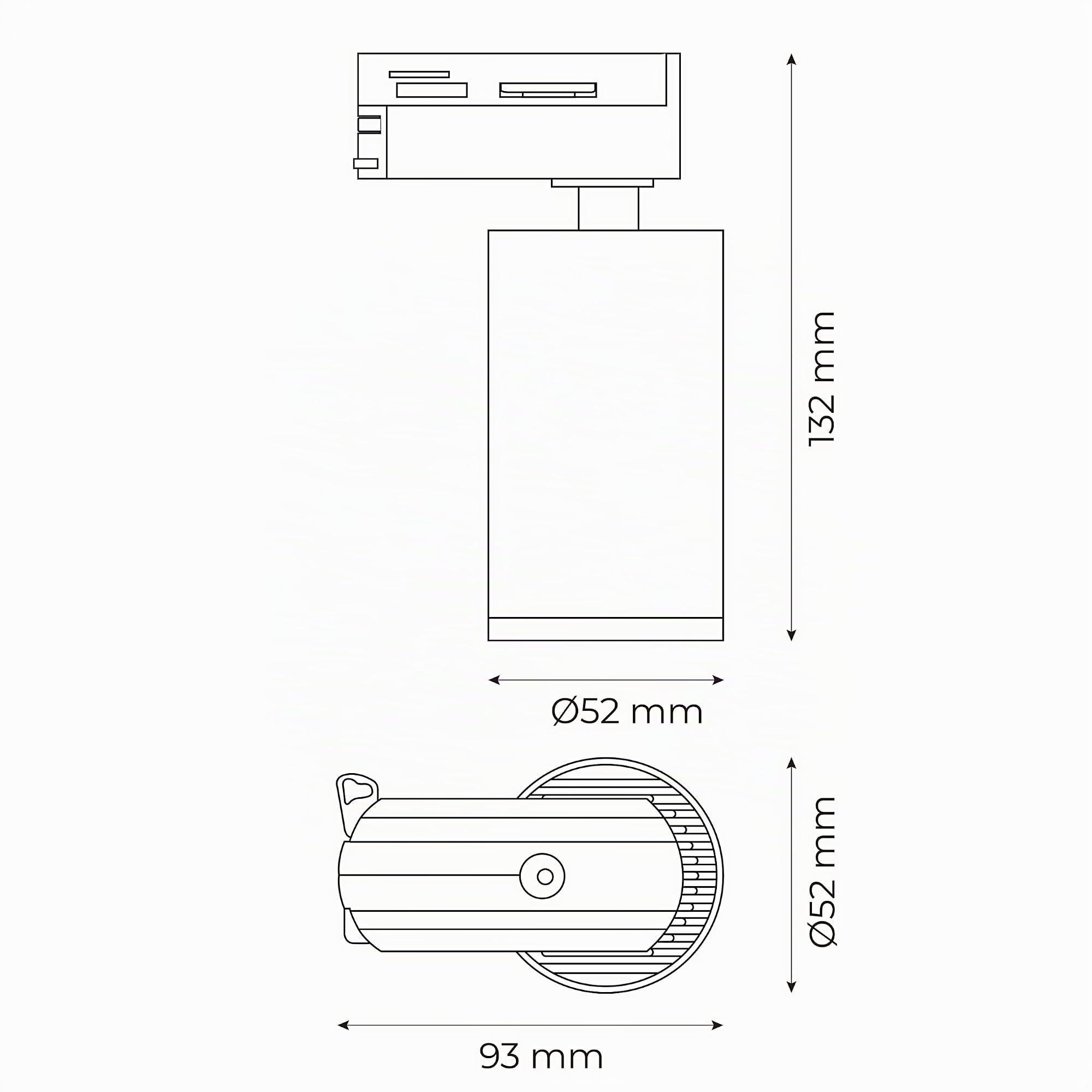 Popp Foco Portalámparas Carril en Monofásico para GU10 Dorado (Bombilla no incluida) Iluminación Orientable en Rieles de Techo Interior (5 unidad, Dorado)