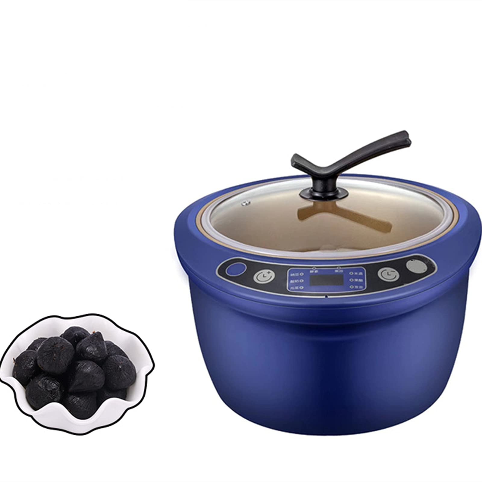 DFEDHF Máquina inteligente de AJO Negro de 6 l, máquina de fermentación multifunción, con rejilla de fermentación de tres capas, para yogur, vino de arroz, vinagre de frutas, etc.