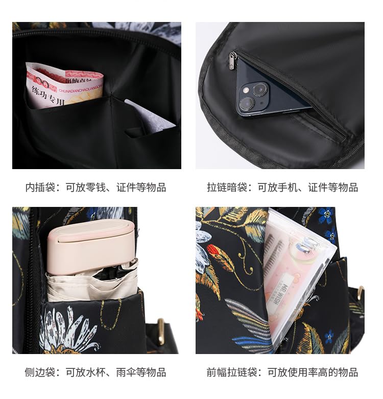 Image of MOCA Womens Girls Backpack Anti-theft Handbag Ladies Shoulder Bag School Bag Stylish Casual Daypacks Lightweight Rucksack for Outdoor Travel School Campus Shopping Bag for women Girl
