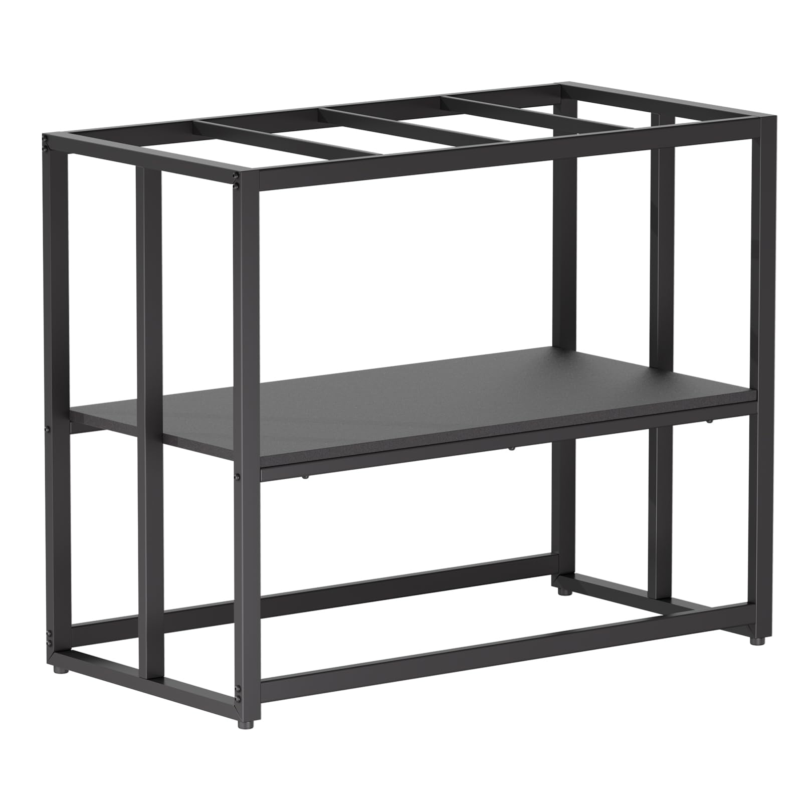 Urban Deco 40 Gallon Fish Tank Stand 660LBS Capacity For Aquarium Stand Metal Fish Tank Stand 93x47x76 cm Dual-Layer Design Terrarium Stand Ideal for Home and Office, Black