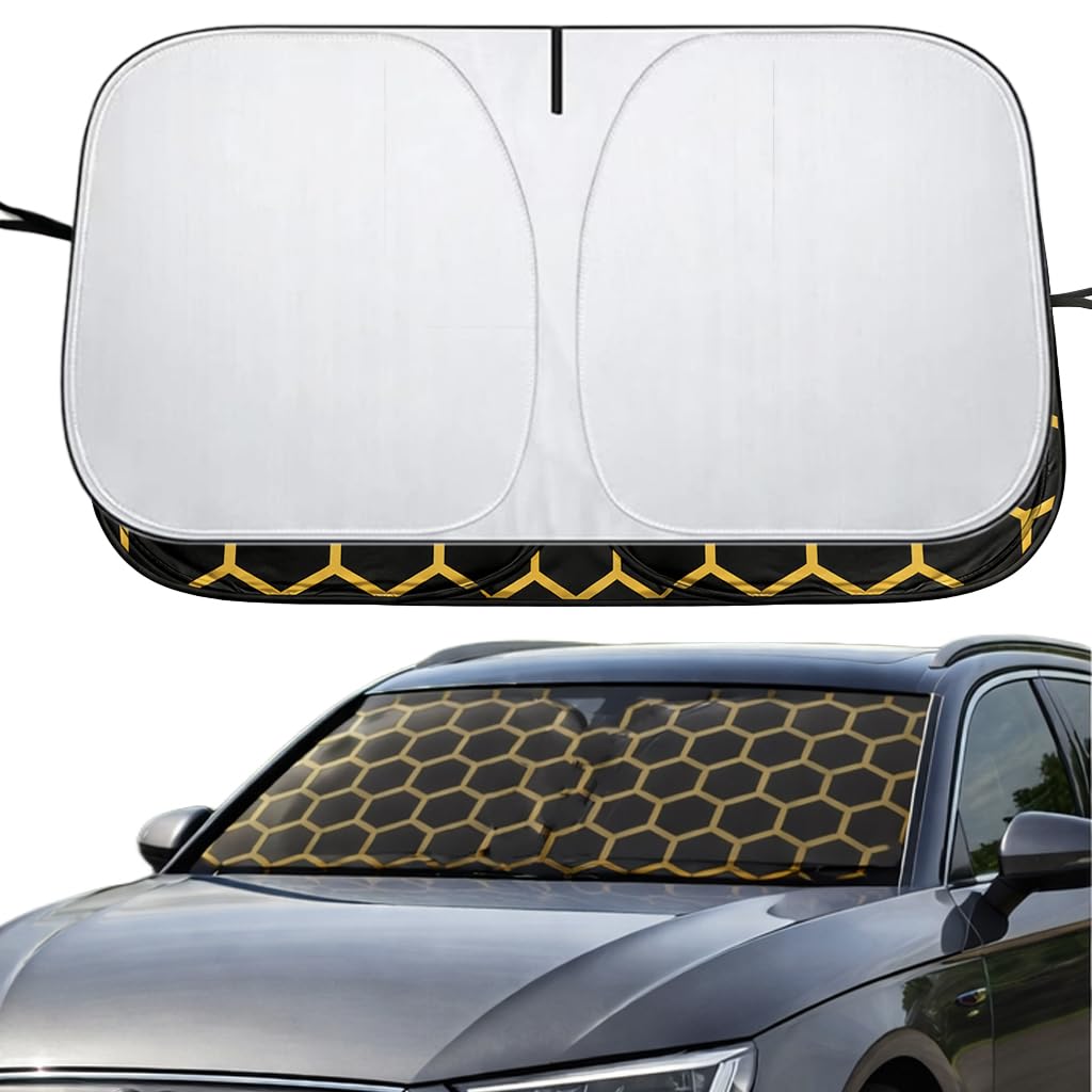 Parasole Auto Parabrezza Interno, Pieghevole, Riflettente, Protezione UV,142 * 70cm