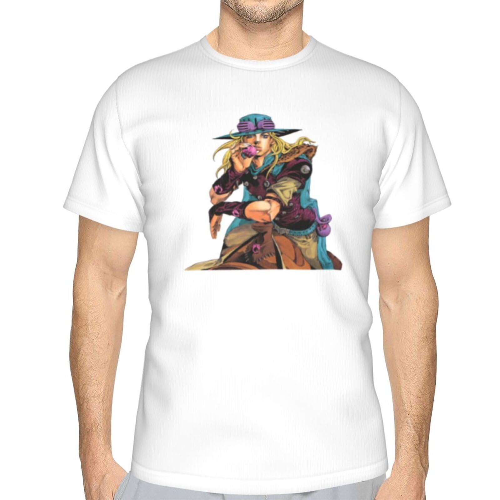 Amazon.co.jp: メンズ Tシャツ ジョジョの奇妙な冒険 ジャイロ