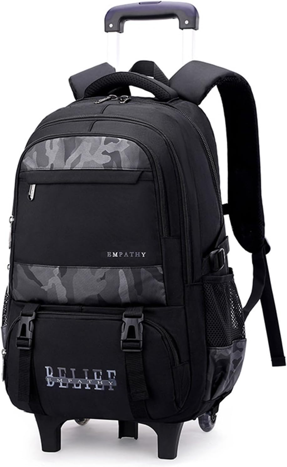 Rolling Backpack, Carrying Case, Book Bag, Lightweight, Dual-Use Backpack, Luggage, Stylish, Silent, Detachable Wheels, Casual, Multifunctional, Backpack, Climbing Stairs, Travel, School