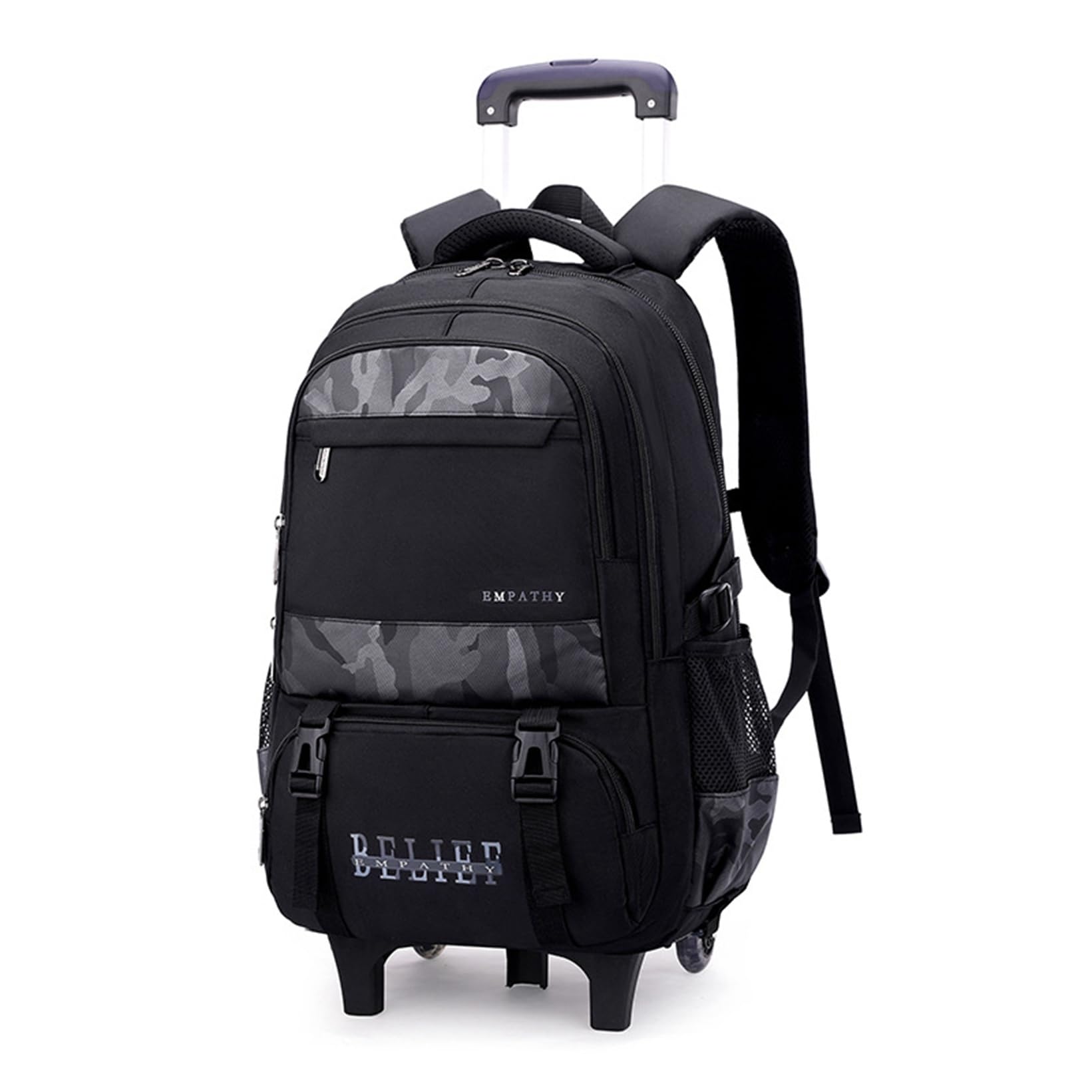 Rolling Backpack, Carrying Case, Book Bag, Lightweight, Dual-Use Backpack, Luggage, Stylish, Silent, Detachable Wheels, Casual, Multifunctional, Backpack, Climbing Stairs, Travel, School