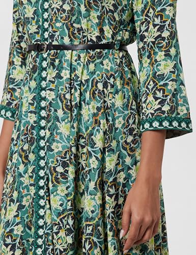 Image of BIBA Women Calf Length Liva A-Line Printed Dress
