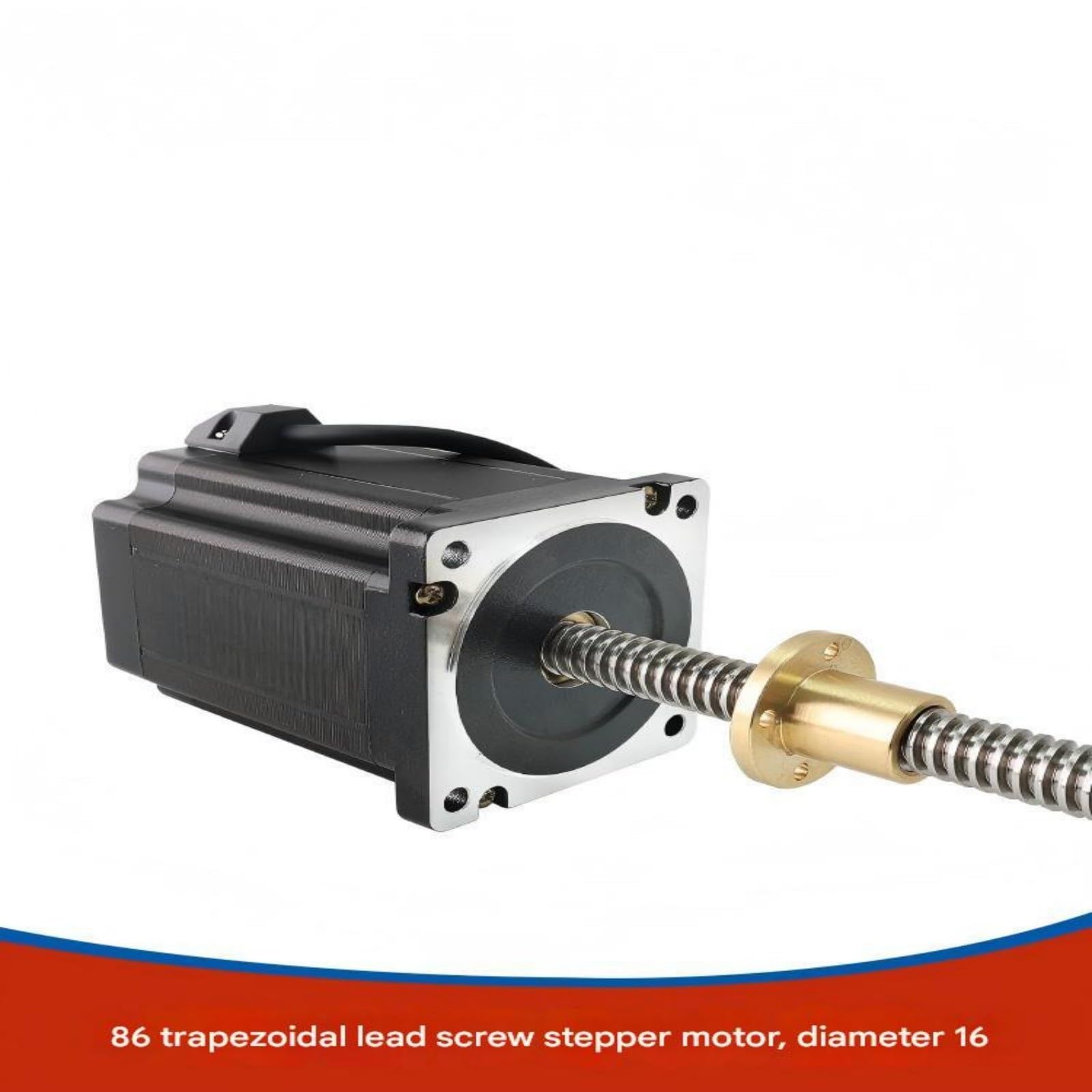 86 Linearer Leitspindel-Schrittmotor NEMA34 98 mm Miniatur-Leitspindel-Set mit externem Antrieb, Durchmesser 16 Schrittmotor(Height 98mm 4 Screw Lead)