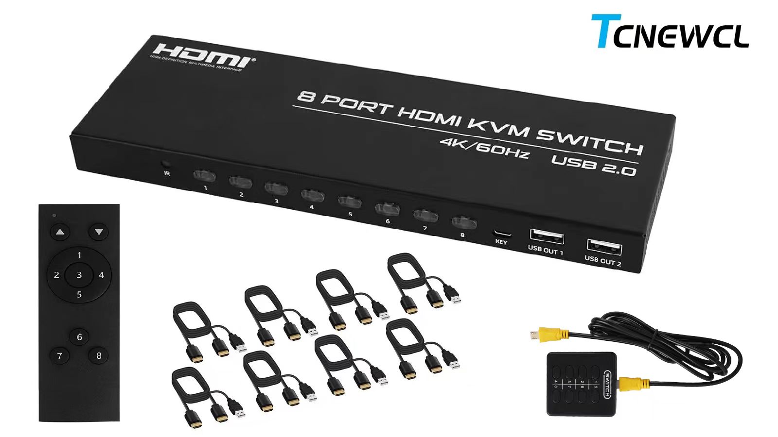 Amazon.com: 4K@60Hz HDMI KVM Switch 8 Port, HDMI KVM Switch