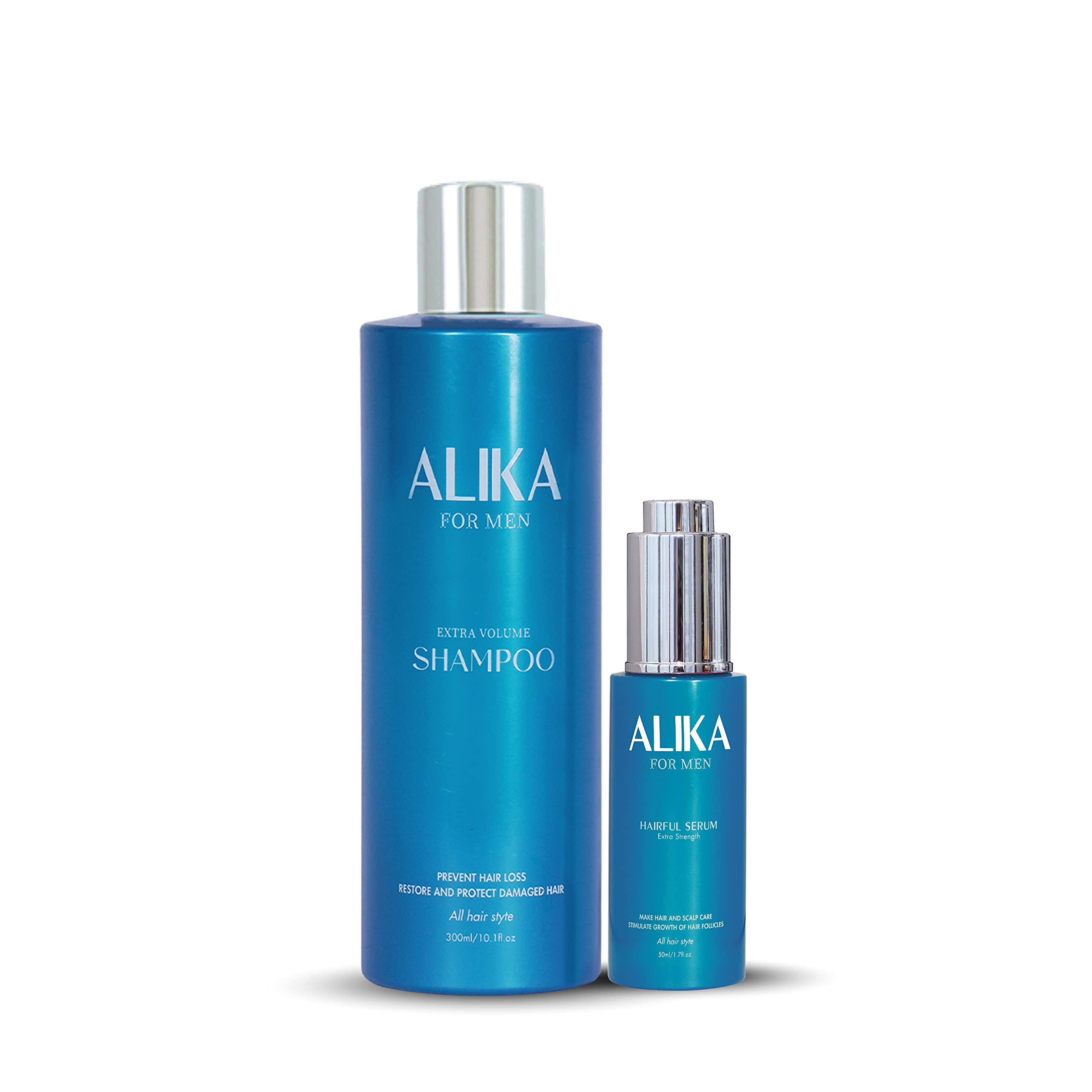 ALIKACombo Shampoo And Serum Set Hair Growth For Men, Grow Gorgeous Hair Growth, Hair Loss Treatments, Suitable For Dry, Oily, Normal Scalp