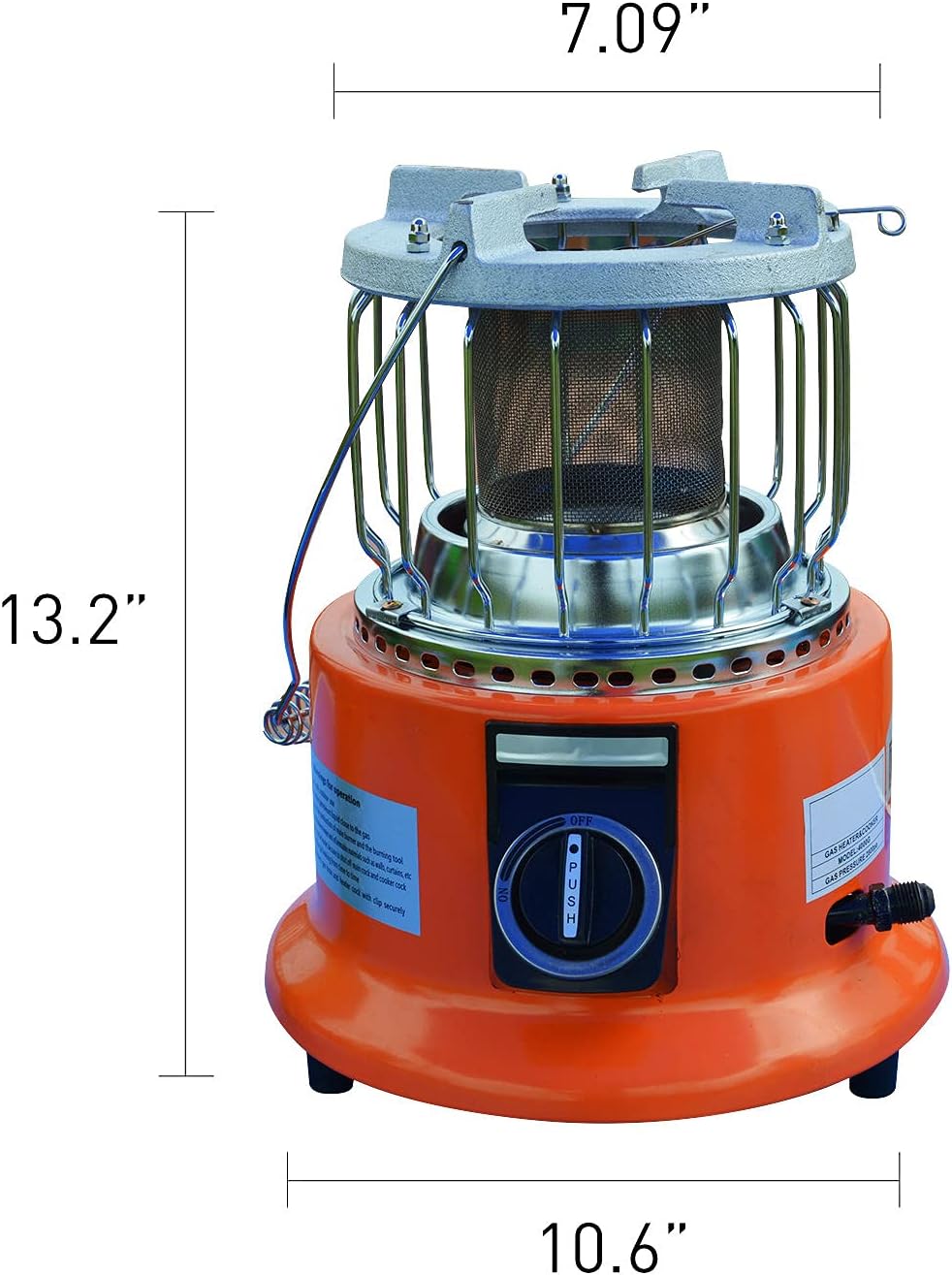 review ARTDOU Heating & Make Coffee 2 in 1 Tent Heater Car Heaters Camping Portable Outdoor Propane Heater with Propane Hose Personal Heating Stove for Garage Marine Cabin、 Fishing Hiking Hunting