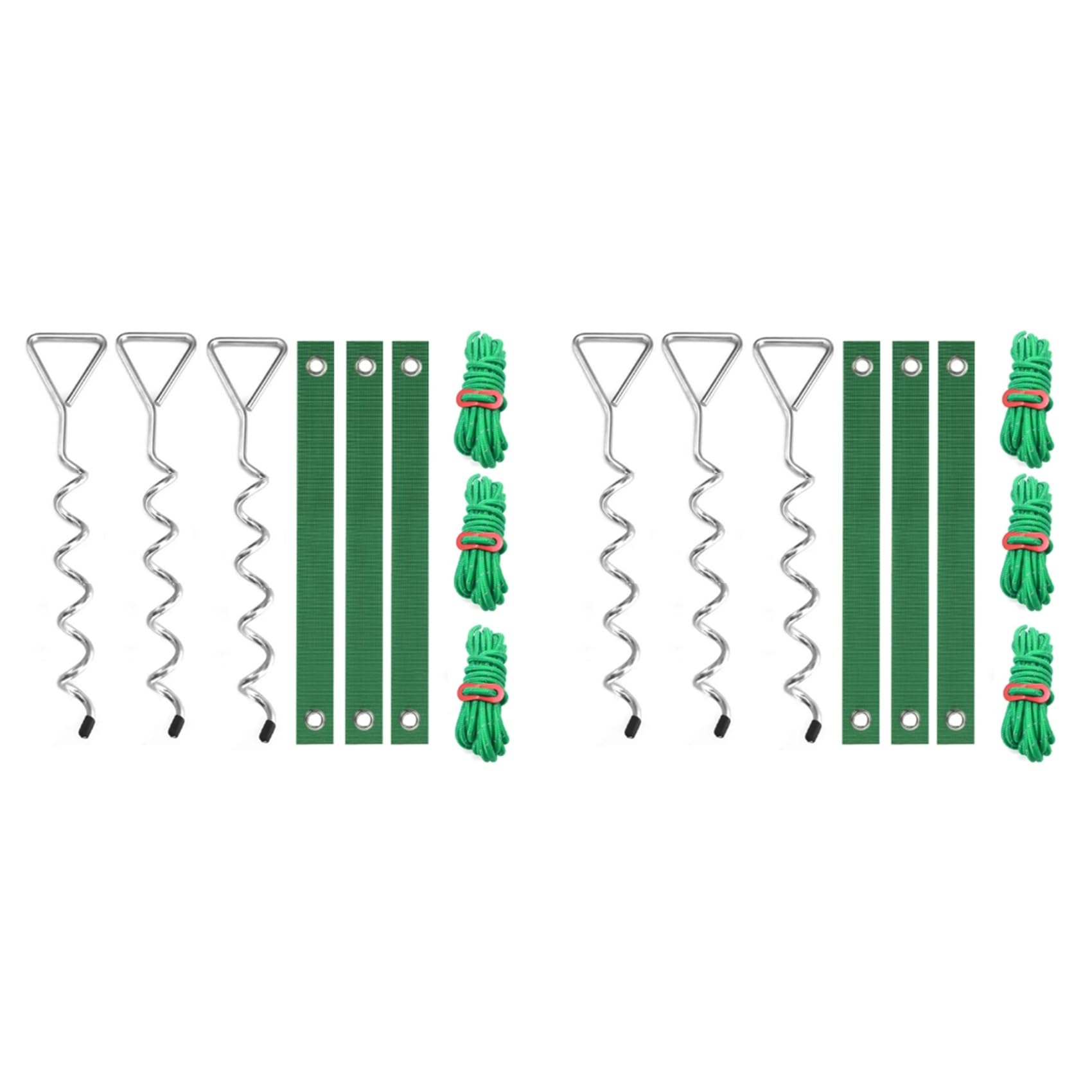 Baumpfahl-Set – Spiralpfähle, Seile und Bänder zur Aufrichtung