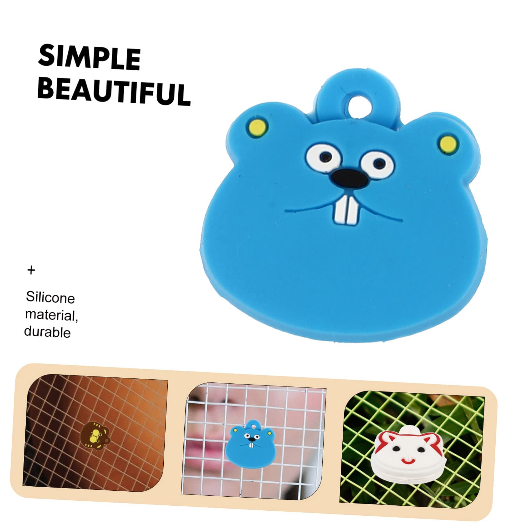 KESYOO 3Pcs Cartoon Animal Tennis Racket Dampeners Funny Shocks Absorber for Elbow Relief Easy Install Durable Accessories for Tennis Players