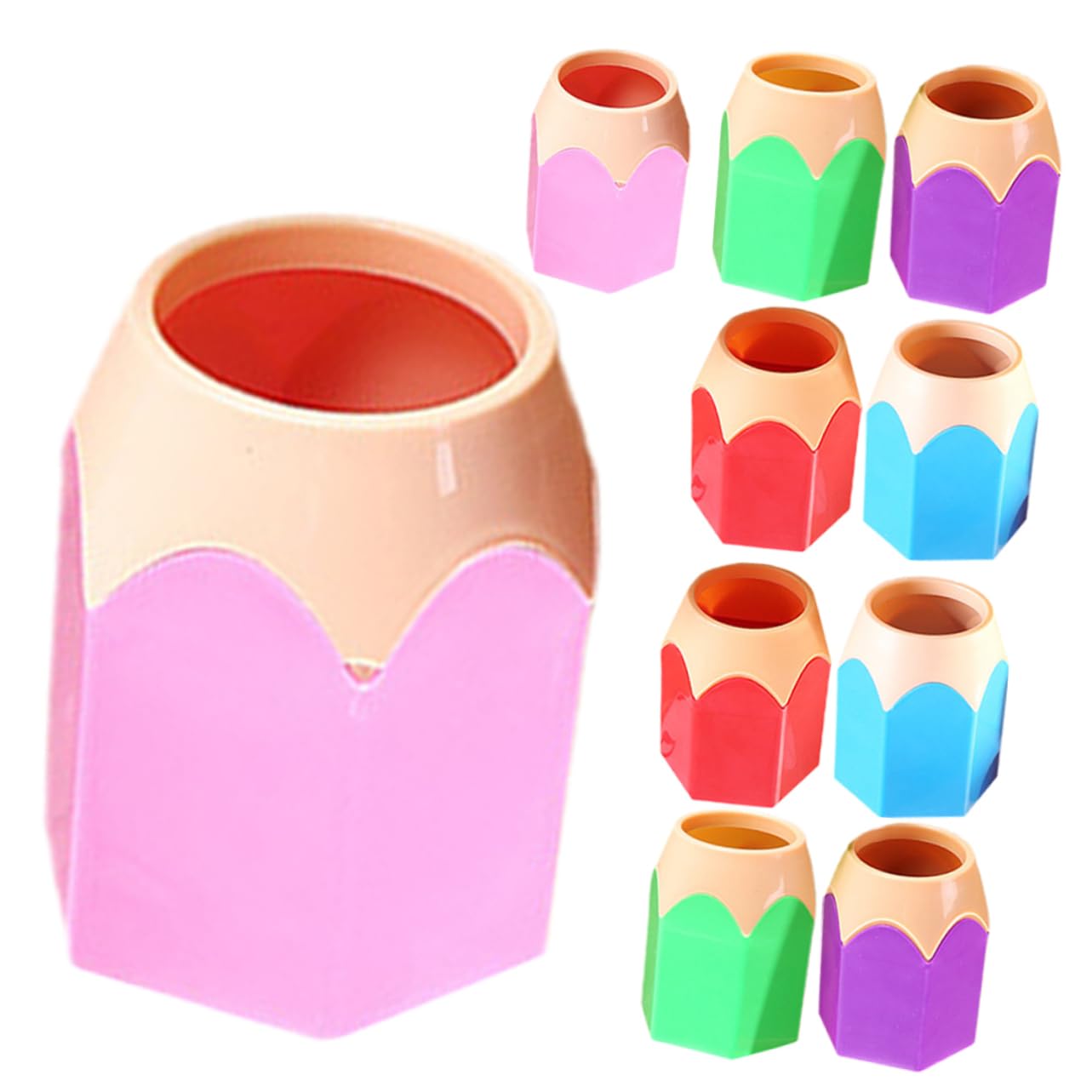 Porte-crayons mignons DOITOOL en ABS lisse pour en finir avec le désordre de bureau