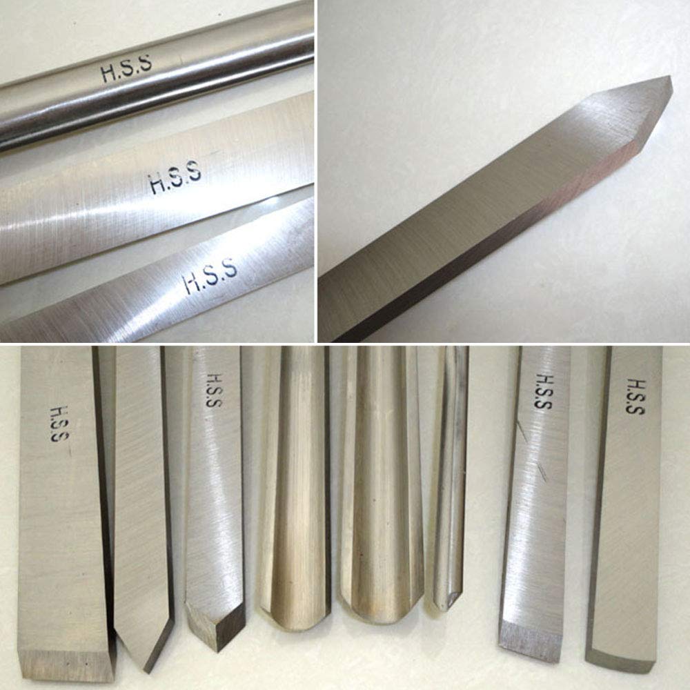 VEVOR Houtbeitel Sets 8 stks Draaibank Beitels 7INCH/17CM Houtbewerking