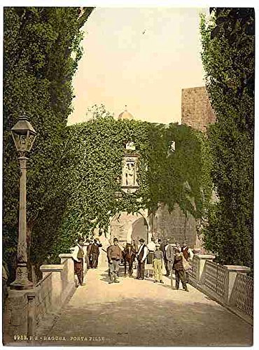 Metal Sign Ragusa Dalmazia Pilli Gate A4 12 x 8 in alluminio stampa