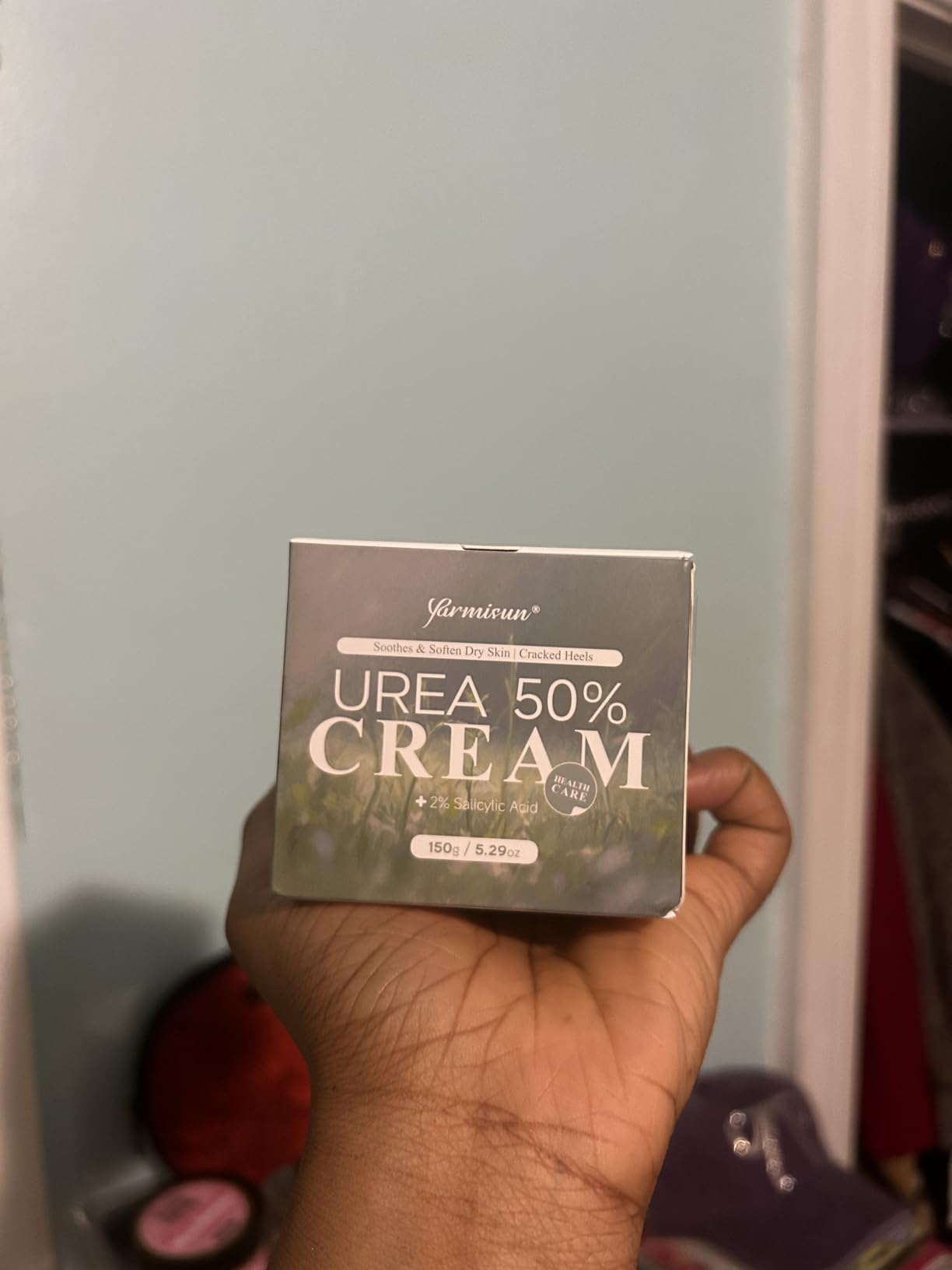 Yarmisun Urea Cream 50 Percent Feet Maximum Strength with Hyaluronic for Dry Skin Cracked Heels Callus Remover