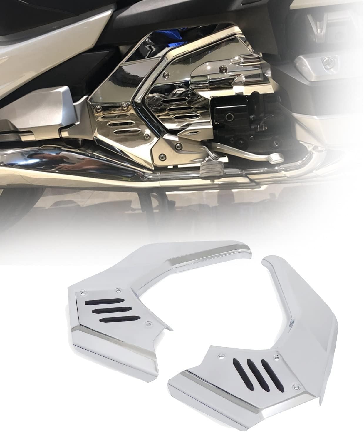 Motorcycle Frame Lower Engine Side Covers Guard Protection Chrome Accessories For Goldwing 1800 F6B GL1800 2018-2023 2022