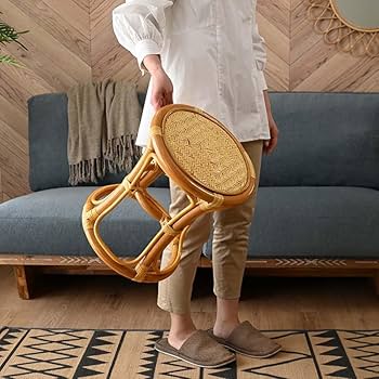 ラタン製スツール tuttu ラタン四角スツール | AXCIS ONLINE