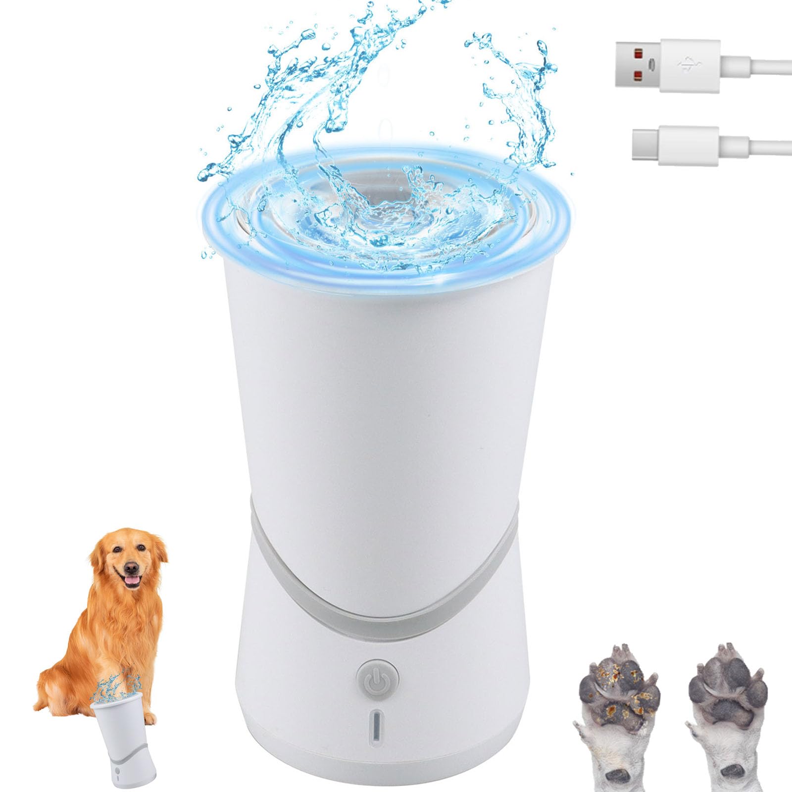 Ahuyentador De Perros Limpiador De Pies Para Mascotas Blue L