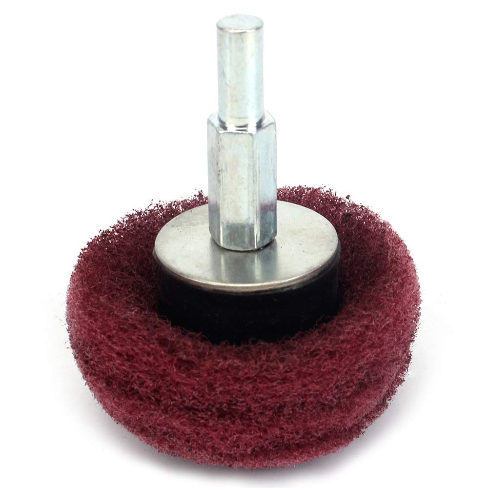 7-teiliges Nylon-Polierscheiben-Set – Zylindrisch, 320er Körnung, 6,35 Mm Schaft, Für Metall & Holz