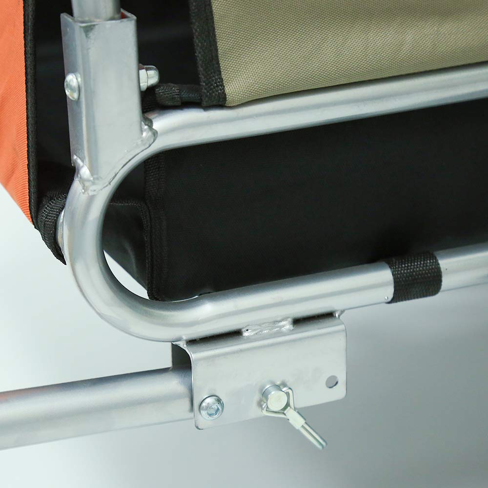 HUOLE Remorque vélo 2 en 1,Multi-Function Chariot de Transport pour Animal de Compagnie,Remorque Trailer vélo Buggy 2 en 1 pour Enfant/bébé 2 Places Convertible Poussette Jogging