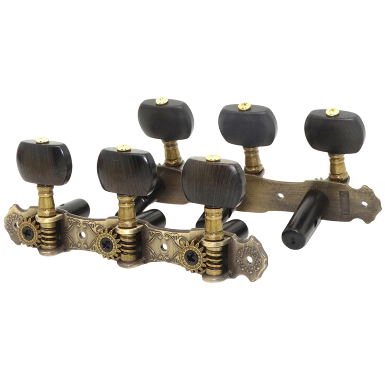 Standard Tuning Piroli Per Chitarra Set Di Accordatori Per Chitarra Classica In Tre Pezzi Semi Vintage Accessori Durevoli(Bronze)