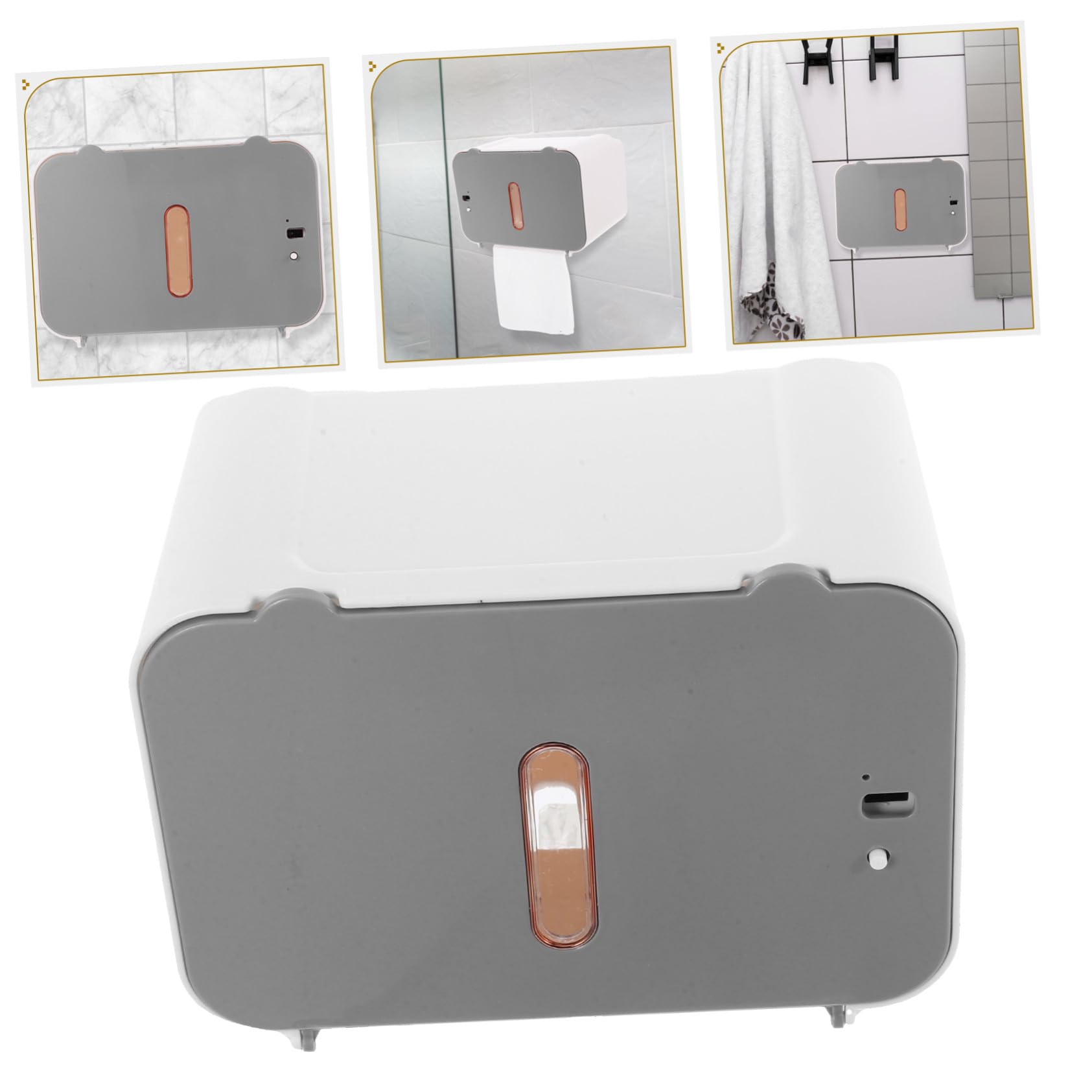 Dispensador Automático de Papel con Sensor sin Contacto Montado Pared Diseño Elegante para Cocina y Baño Instalación sin Taladro Dispensador Eléctrico Inteligente para Toallas