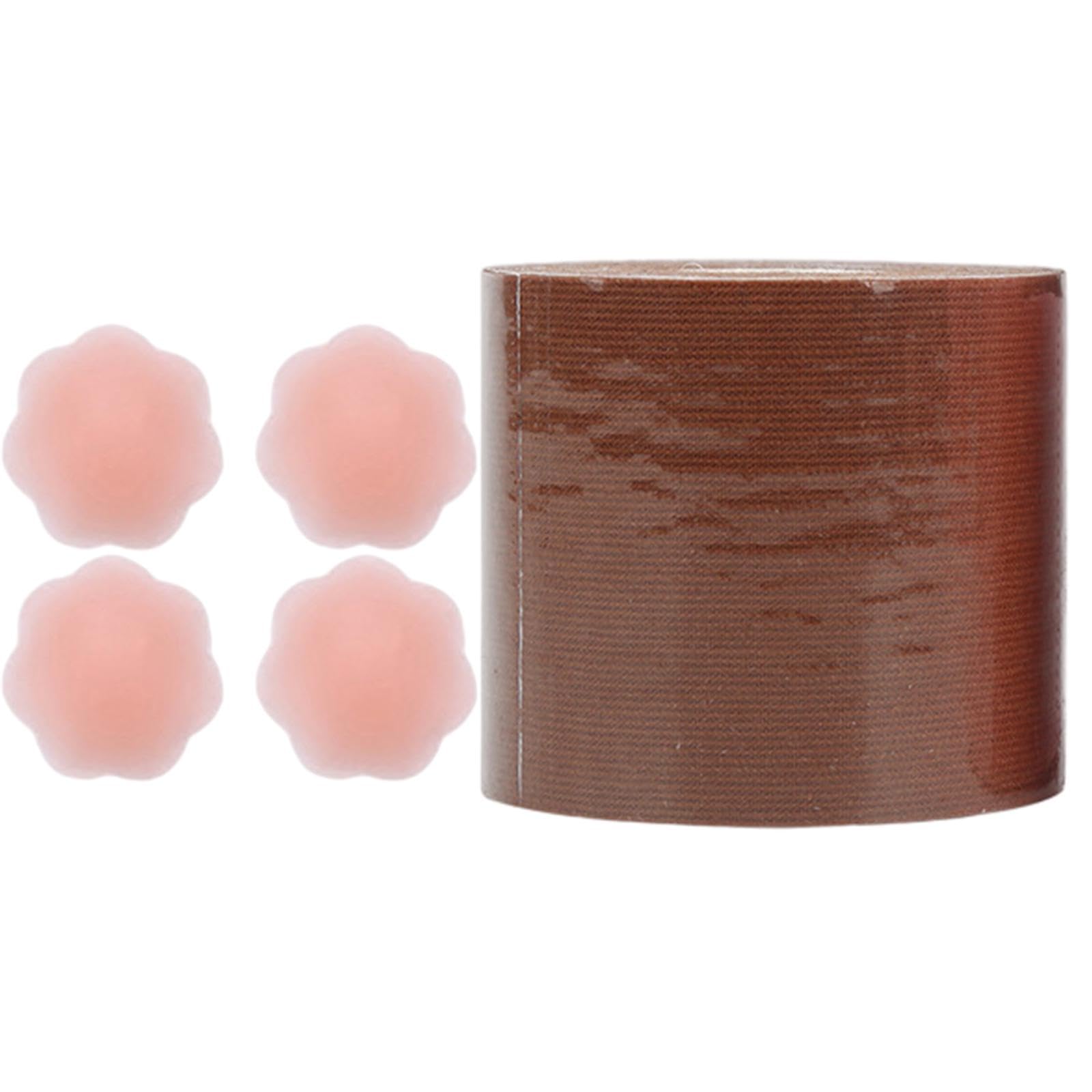 Breast Tape Sweatproof 5M Chest Sticker Women Breast Cover for Wedding Dress Light Coffee 5cm-image-17