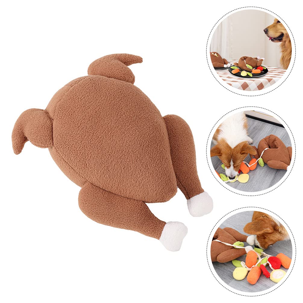 POPETPOP 2pièces Jouet à Renifler pour Chien Jouet Interactif pour Noël Accessoire De Formation Mastication pour Chiens Et Chiots