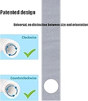 Vista 5 de Kit de ventilación de aire acondicionado para puerta corredera, sello universal de puerta corredera de balcón para aire acondicionado portátil