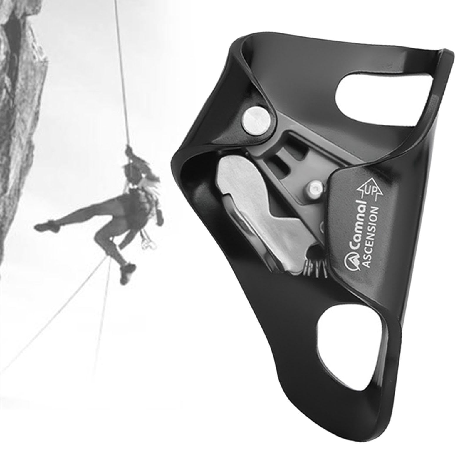 Bruststeigklemme Zum Abseilen Beim Felsklettern, rutschfeste Rigging Klemme, Bauchsteigklemme für Survival Und Bergsteigeraktivitäten, 10 13 Mm Seil,