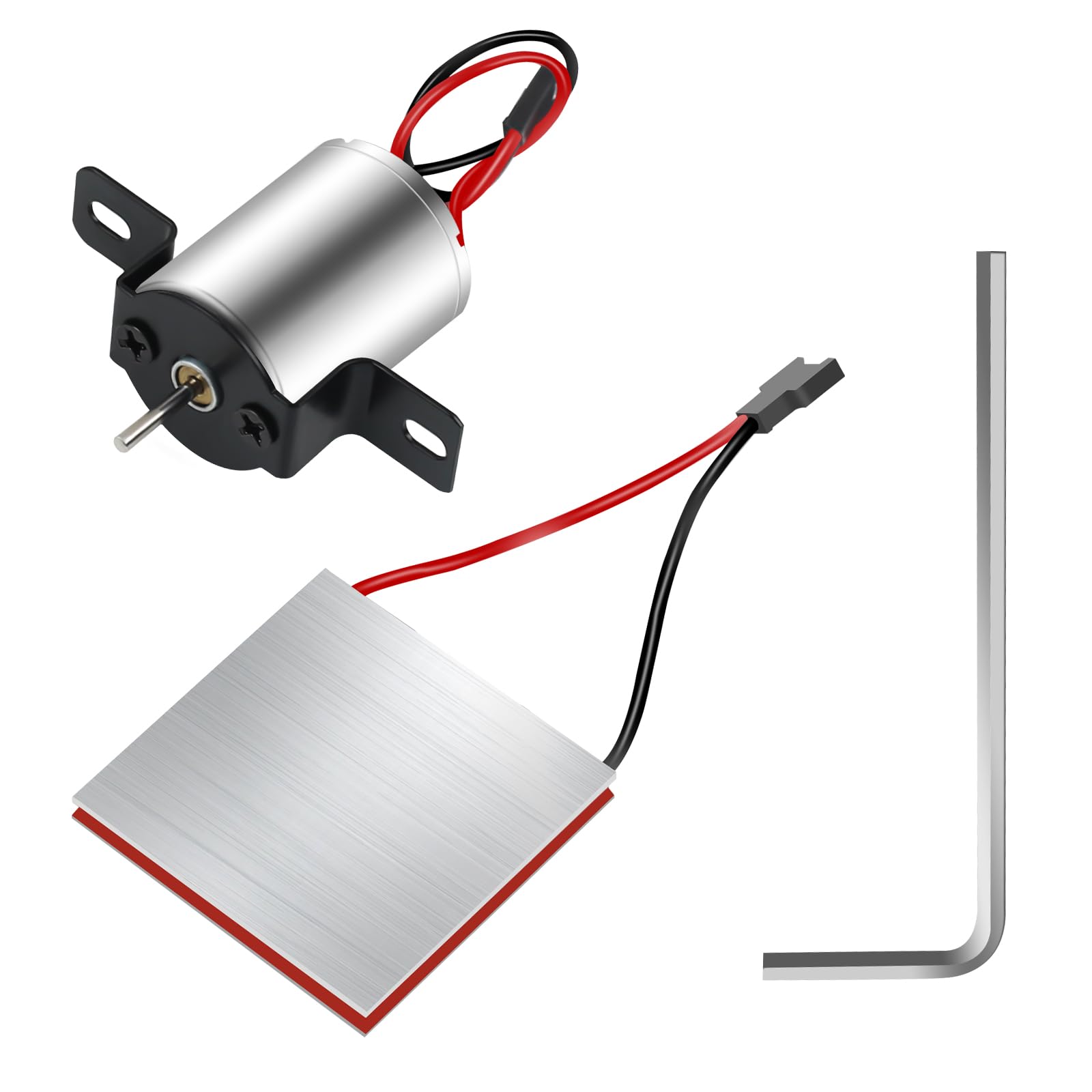 Fireplace Fan Motor and Power Generation Sheet, Chimney Fan Accessories Stove Fan Replacement Kit for 4-Blade Heat Powered Wood/Log Burner