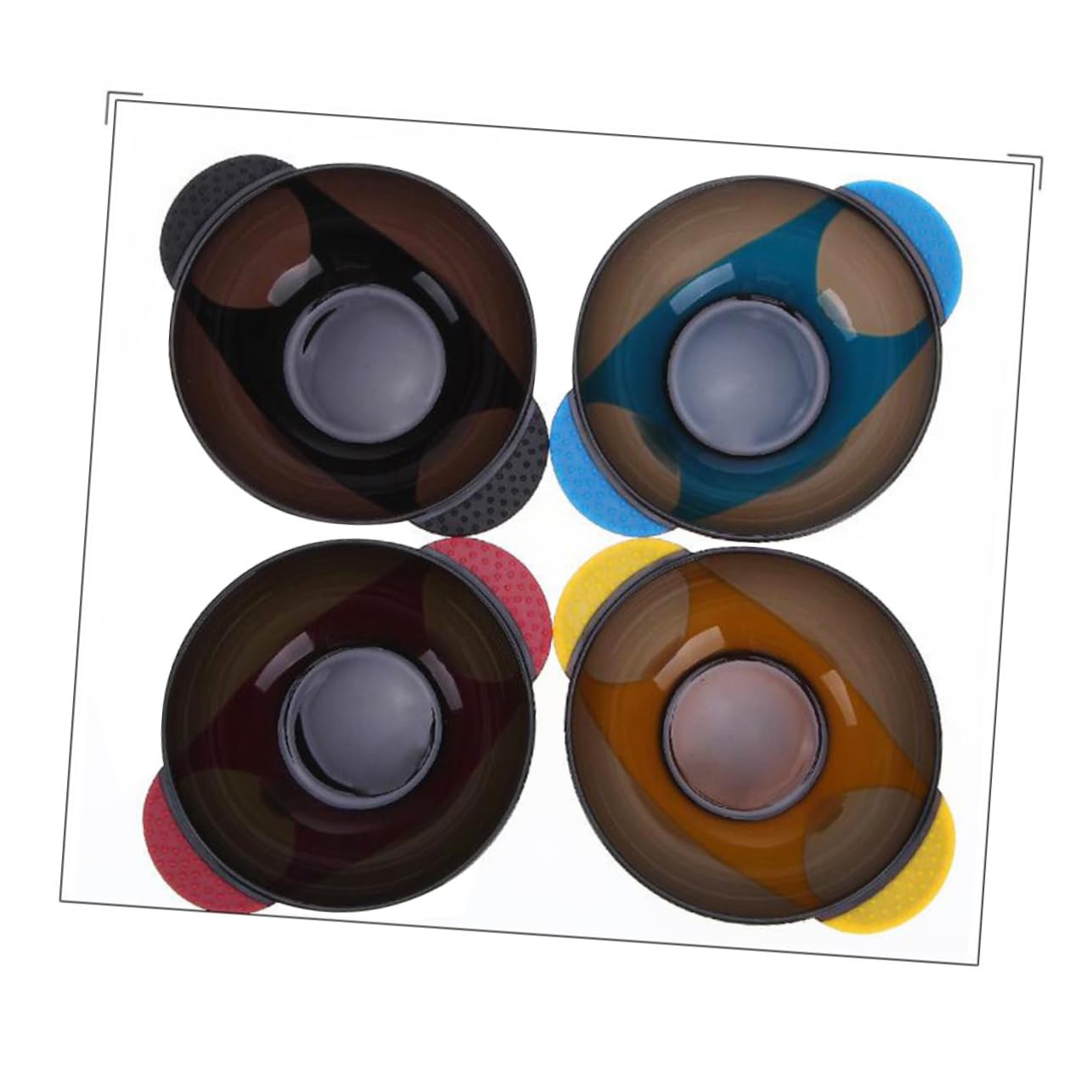 WOONEKY 8stücke Teiliges Rutschfester Dye-bowls Mit Saugnäpfen Für Müheloses Haarfärben Praktische Farb-mischschalen Für Friseursalons Und -anwendungen