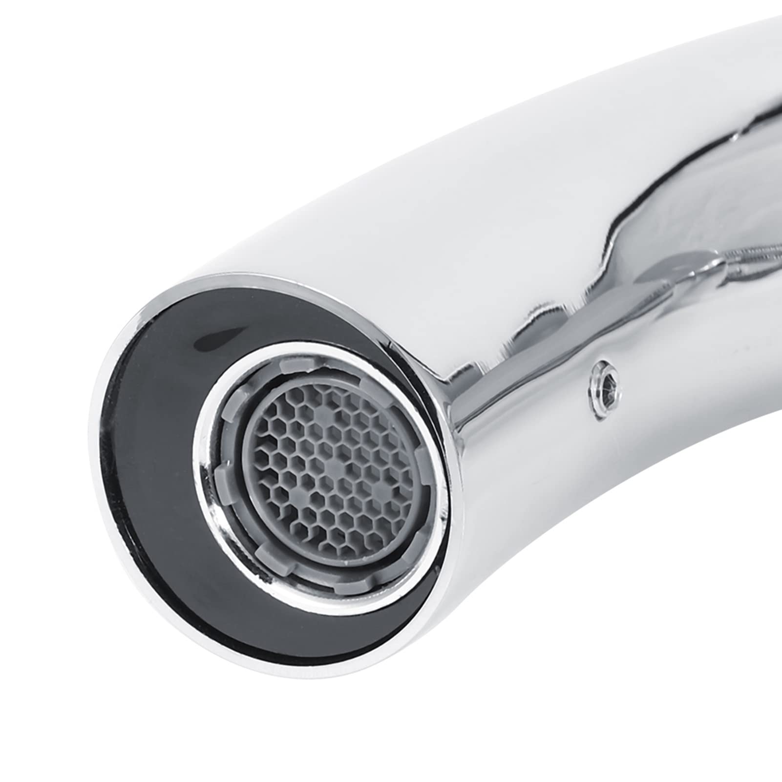 Grifo de Agua con Sensor de Inducción Infrarroja de Acero Inoxidable de Pared G1/2in, Grifo de Agua Caliente Y Fría para Lavabo