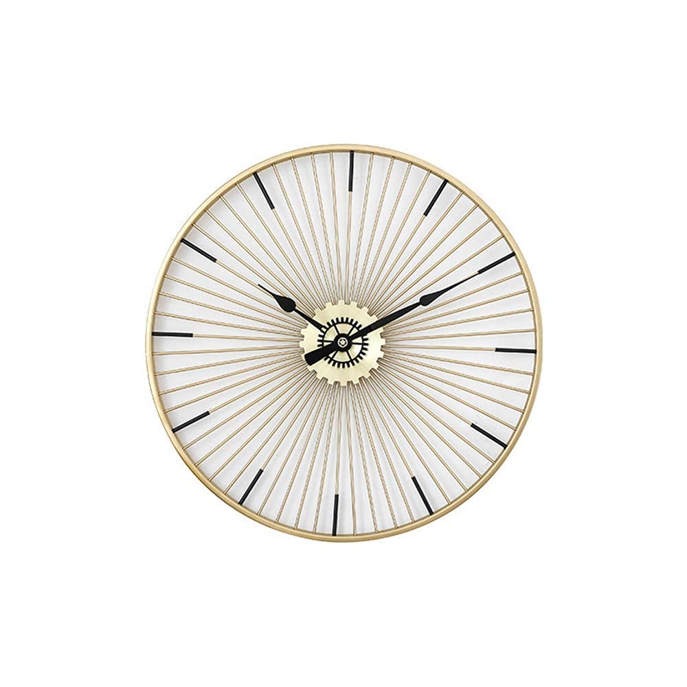 Horloge murale minimaliste silencieuse : résolvez le manque de lumière dans votre salon