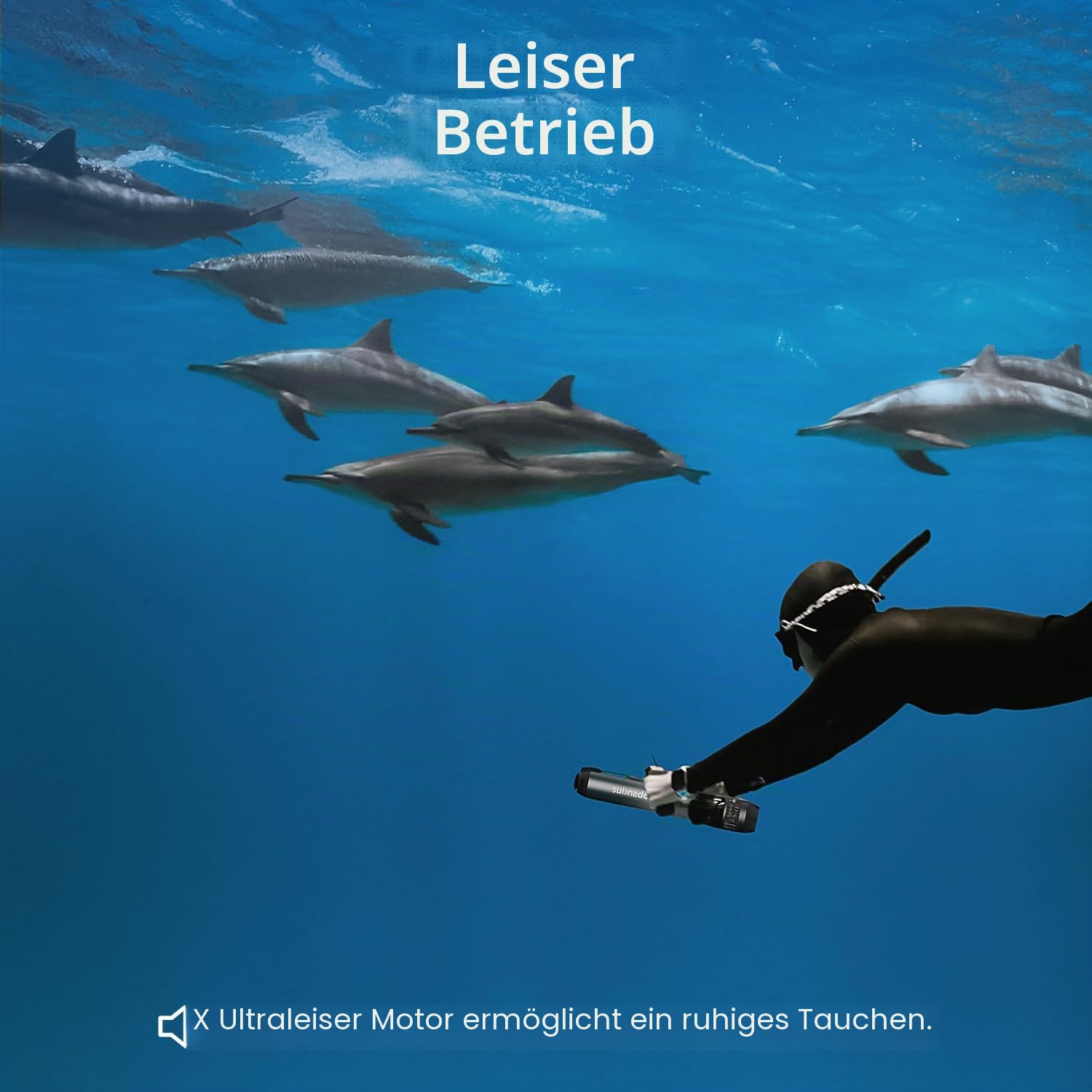 Waydoo Subnado Plus Unterwasser-Scooter, 800 W Motorleistung und 144 W Akku, 60 Minuten maximale Laufzeit, leichter und tragbarer Seescooter mit bidirektionalem Schnellladen zum Schnorcheln und