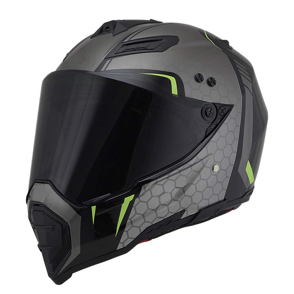 Casque Motocross Intégral Mangen - Certifié DOT, Visière Noire, Tailles S à XXL - Pour VTT, Moto Tout-terrain, Sports Outdoor - 4