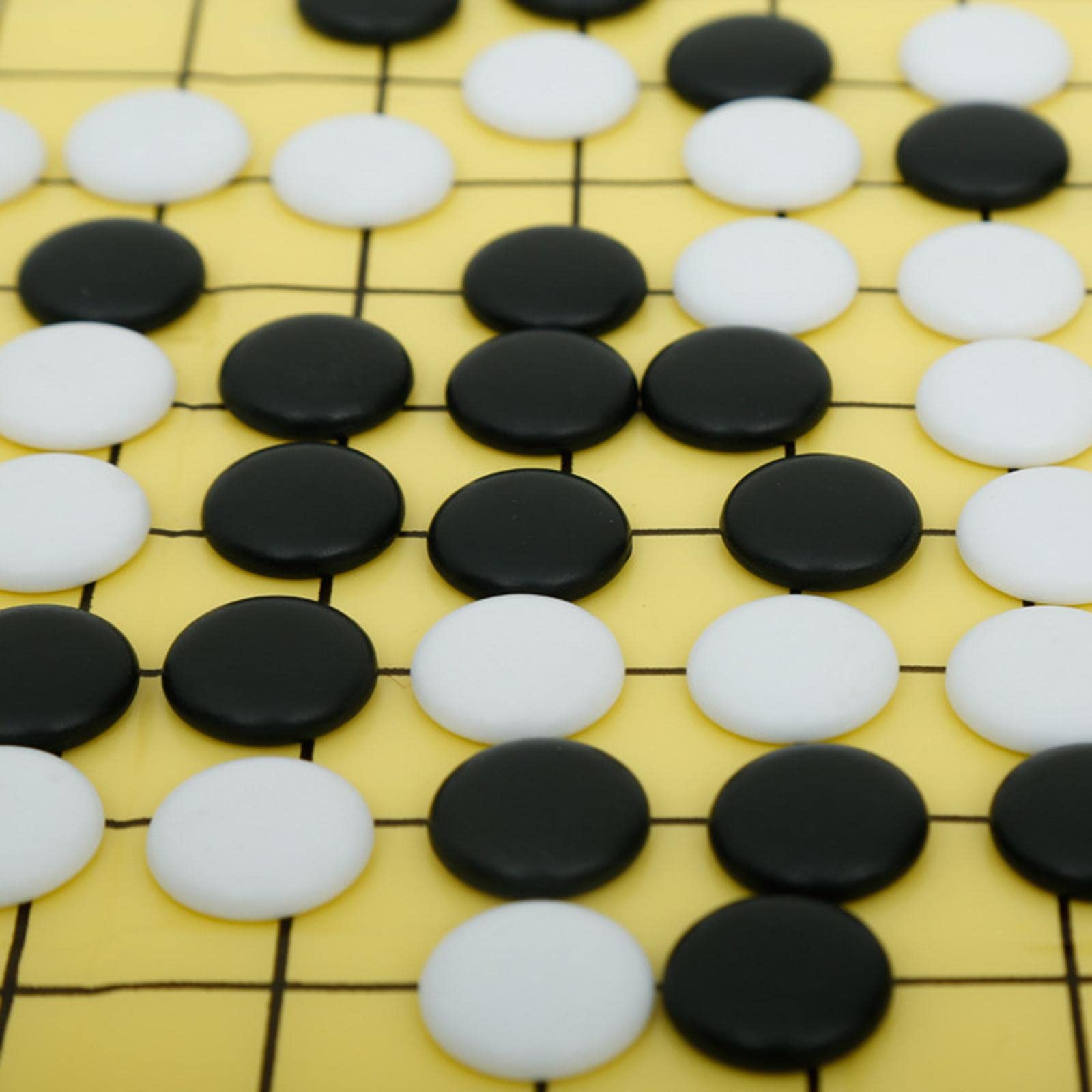 Harilla Faltbares Go-Spiel-Set Baduk/Weiqi Klassische Spiele Brettspiel 2 Spieler Geschenk Go-Brettspiel Go-Set für Camping Erwachsene