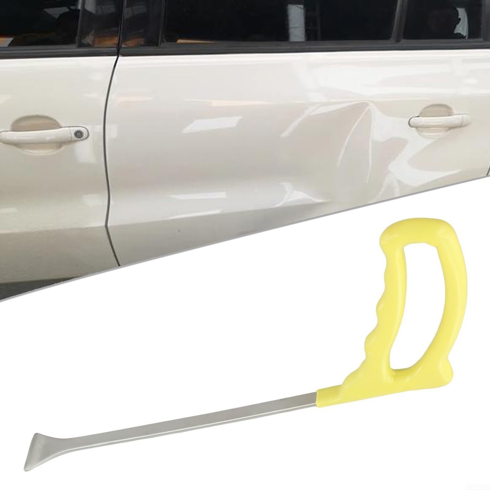 4 strumenti per la riparazione di ammaccature senza vernice, aste per rimozione ammaccature da garage, ganci per asta di spinta per barra di porco, strumento manuale per riparazione ammaccature