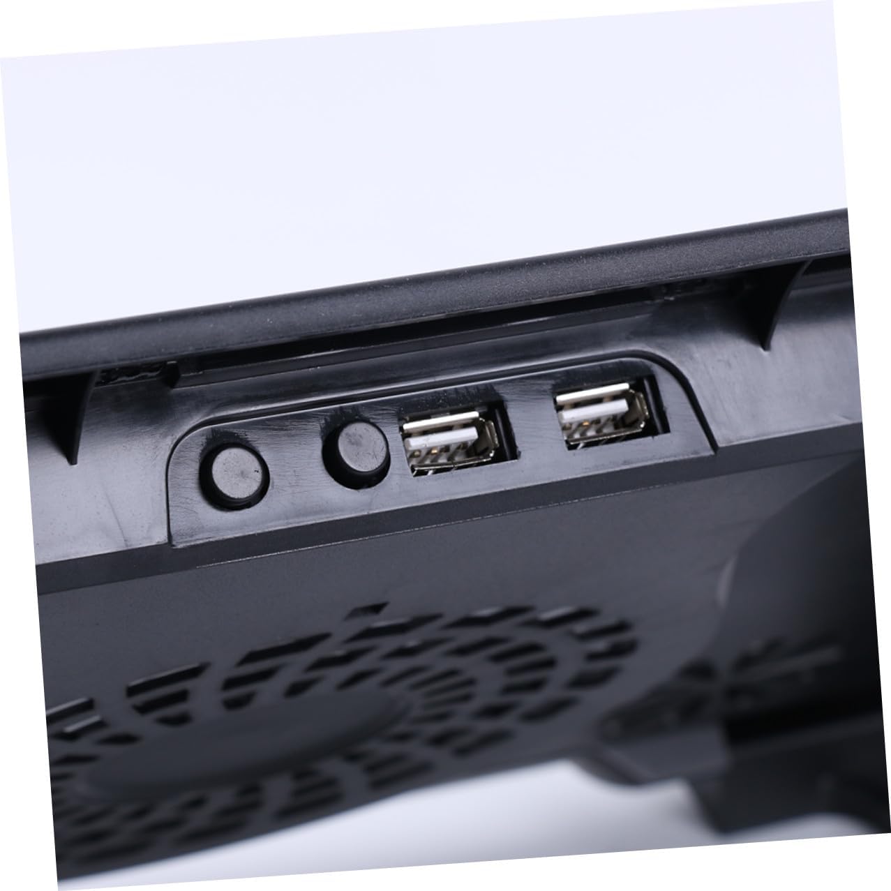 USB Laptop Cooling Stand 5 Fans Cooler Base with Adjustable Support Anti-Skid Heatsink for Gaming and Travel Use