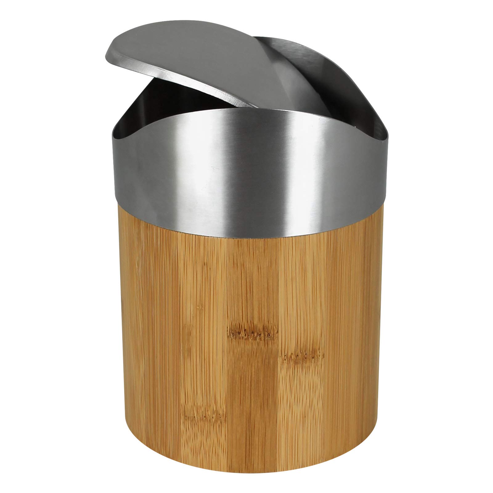 Tischmlleimer Bambus 1L Tischabfalleimer klein Kosmetikeimer Tisch  Mlleimer Abfalleimer : Amazon.de: Kche, Haushalt & Wohnen