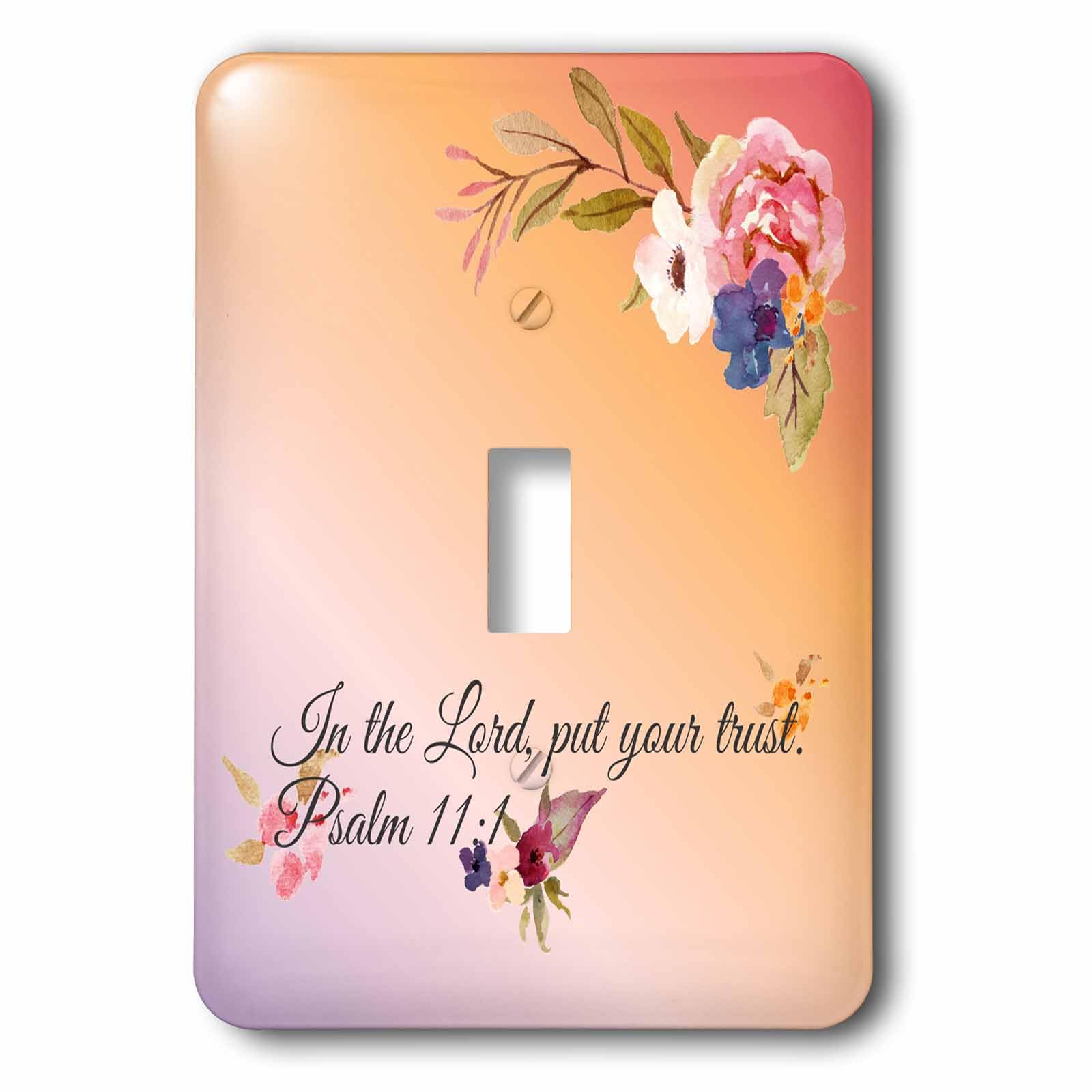 Interrupteur a bascule 3dRose lsp_245756_1 plaque murale spirituelle Psaum 11