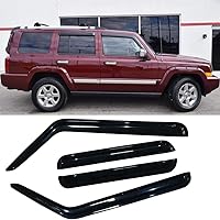 Vista 17 de 94981 - Protector de lluvia para ventana lateral, deflector de ventilación, montaje exterior, cinta inastillable, color humo oscuro, 4 piezas