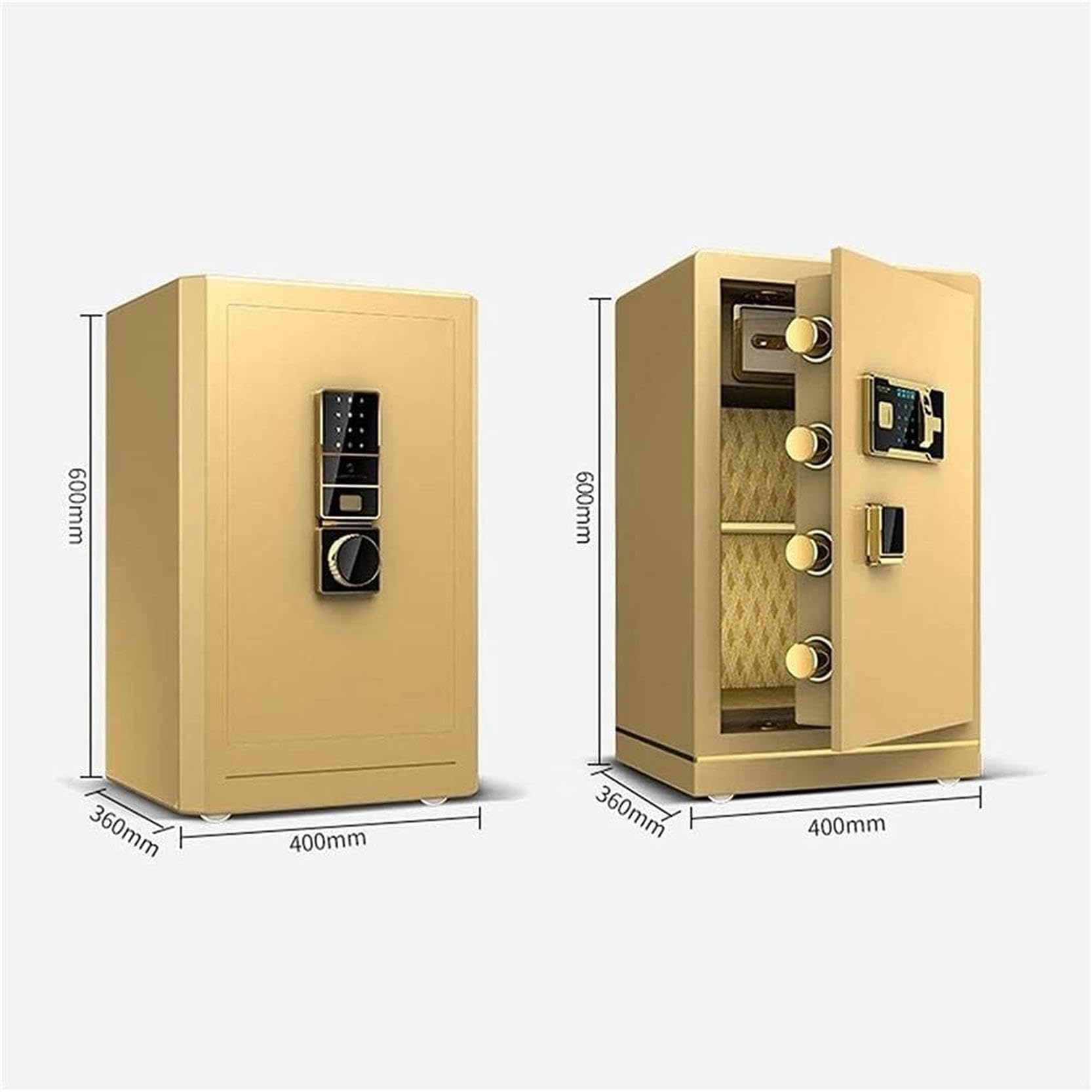 Lucha con La Contraseña Electrónica para La Habitación, Caja De Seguridad Inteligente Multicapa con Contraseña para Huellas Dactilares, Caja De Almacenamiento para Armas Y Archivos En El Hogar Y La