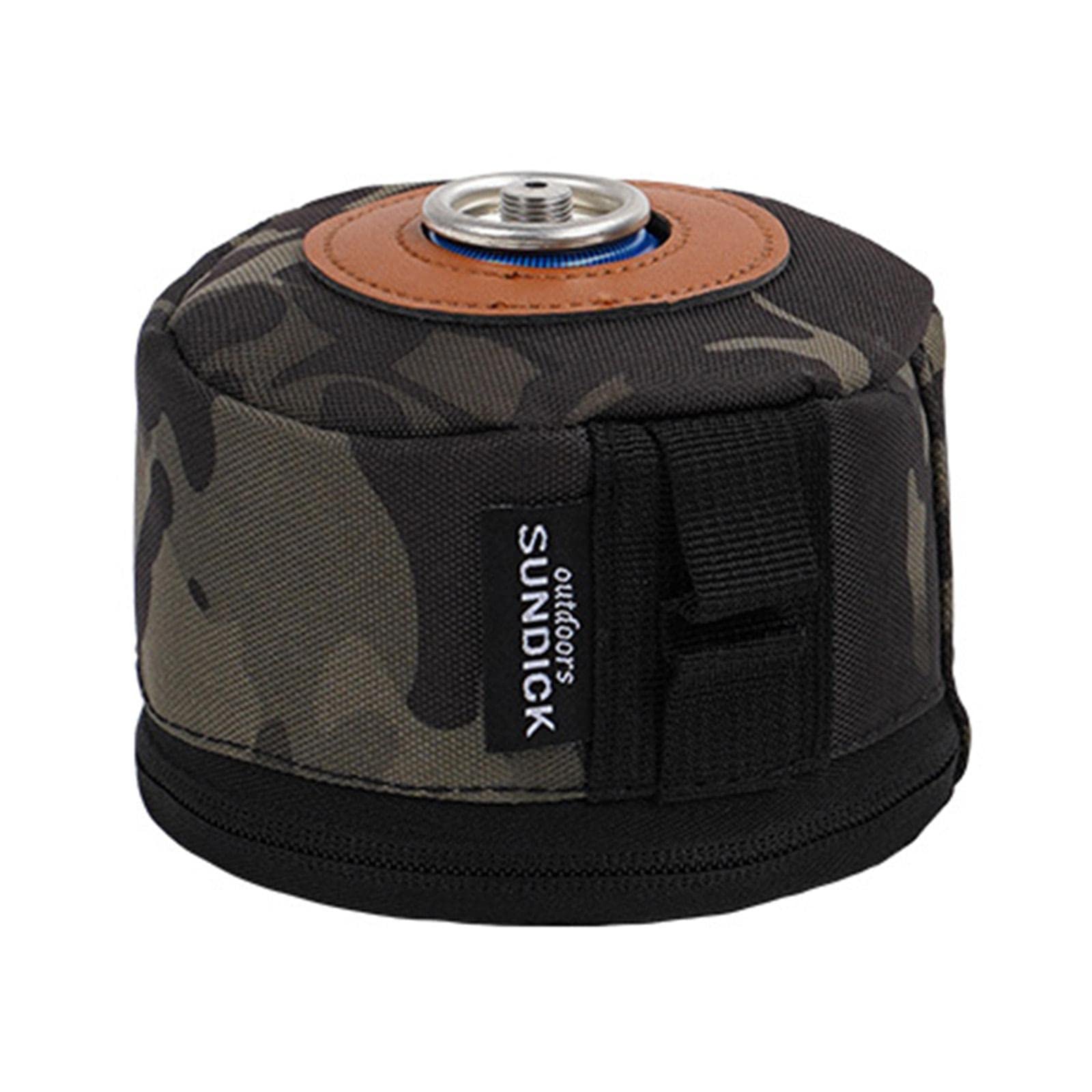 GZYF Portable Gas ive Case Fuel Cylinder Canister Storage Cover for Traveling Accessories Hiking Cooking Supplies BBQ, Black Camouflage S